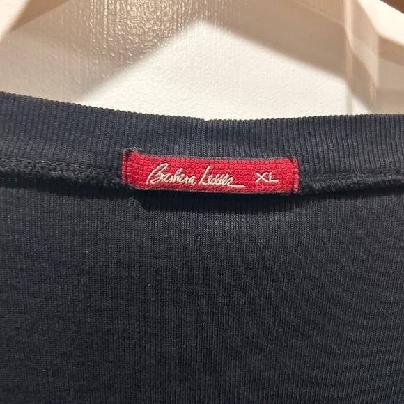 Barbara Lesser Romantic Ruffle Top In Black Size XL - Picture 8 of 10